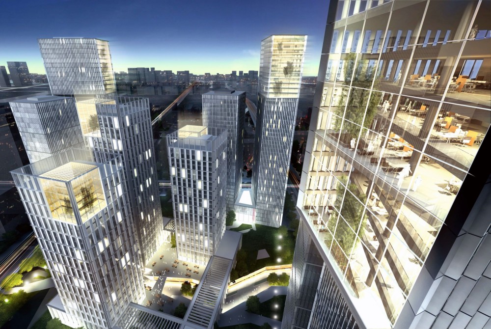 Tower Block Complex / gmp Architekten