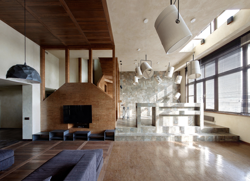 Multi-Level Apartment / Peter Kostelov  (10) © Alexey Knyazev