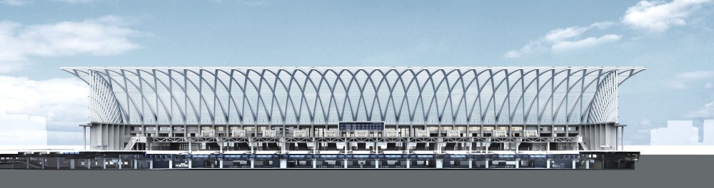 Tianjin West Railway Station / gmp architekten