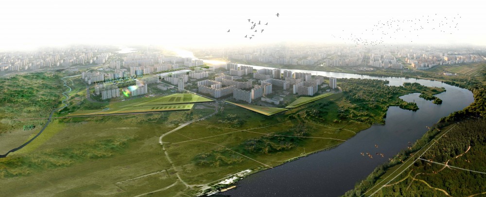 Green River Brateevo / OKRA Landscape Architects