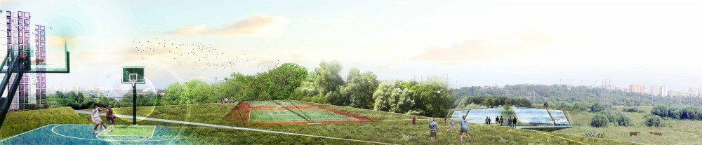 Green River Brateevo / OKRA Landscape Architects