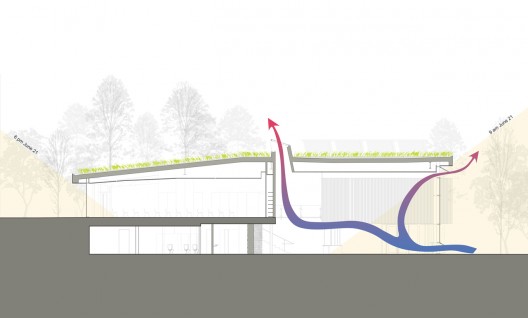 longitudinal section © Baird Sampson Neuert Architects