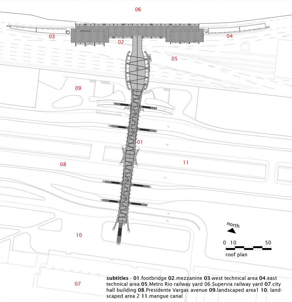 Cidade Nova Metro Station and Footbridge / JBMC Architecture