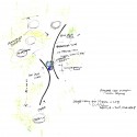 JNC Sales Office & Community Arts Center / Line and Space, LLC (14) Concept Sketch © Line and Space, LLC