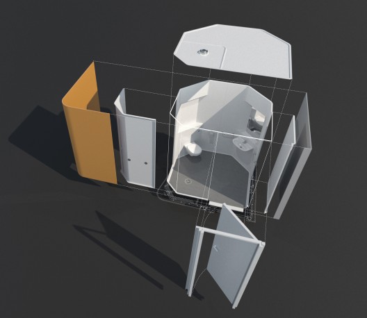 bath pod 3d view