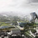 Nangjing Jianning Highrise Complex Proposal (2) Nangjing Jianning Highrise Complex Proposal (2) view from the pavilion