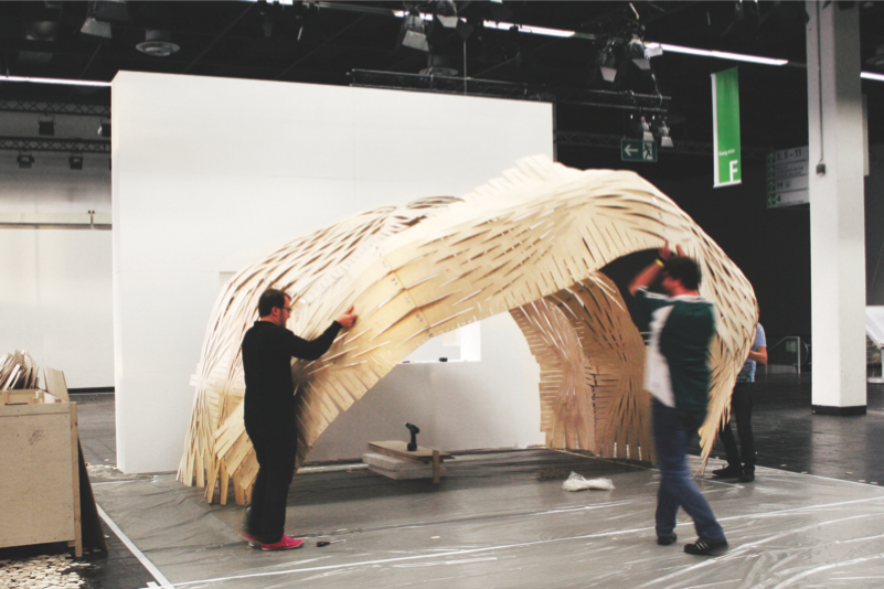 Expandable Surface Pavilion / Pablo Esteban Zamorano, Nacho Martí and Jacob Bek