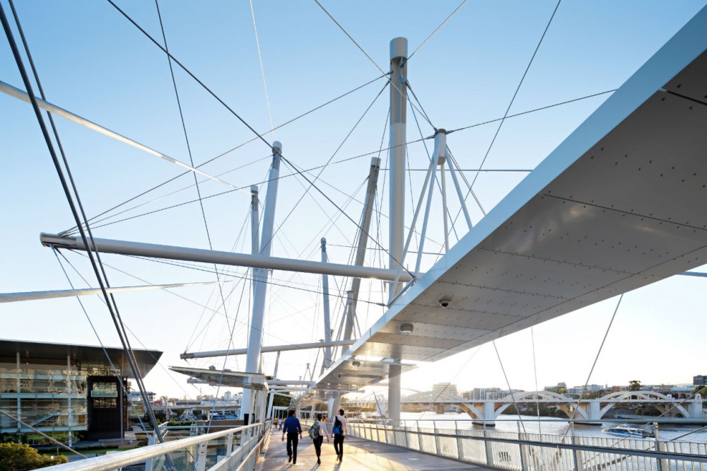 Kurilpa Bridge / Cox Rayner Architects with Arup