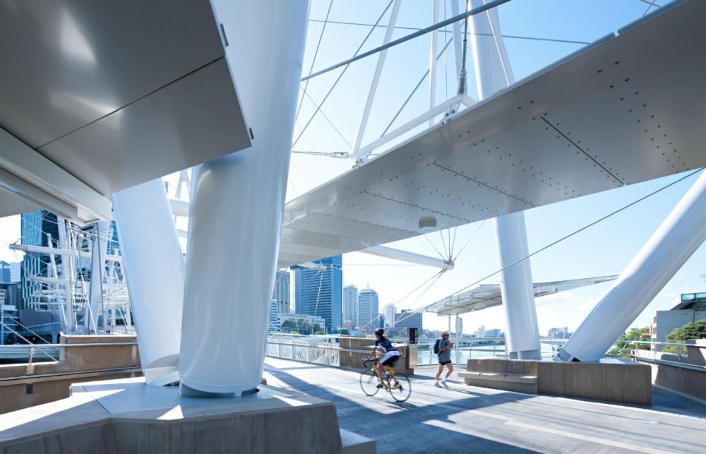 Kurilpa Bridge / Cox Rayner Architects with Arup