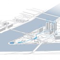 water flow water flow © Weiss/Manfredi. Water Flow Axonometric