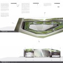 Disaster Prevention and Education Center (4) Disaster Prevention and Education Center (4) roof plan and section