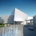 Richard Meier_Shenzhen Clubhouse_entry plaza 008 Entry Plaza © Richard Meier & Partners Architects LLP