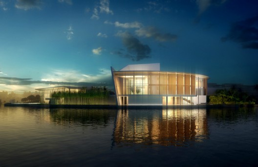Richard Meier_Shenzhen Clubhouse_southeast night 012