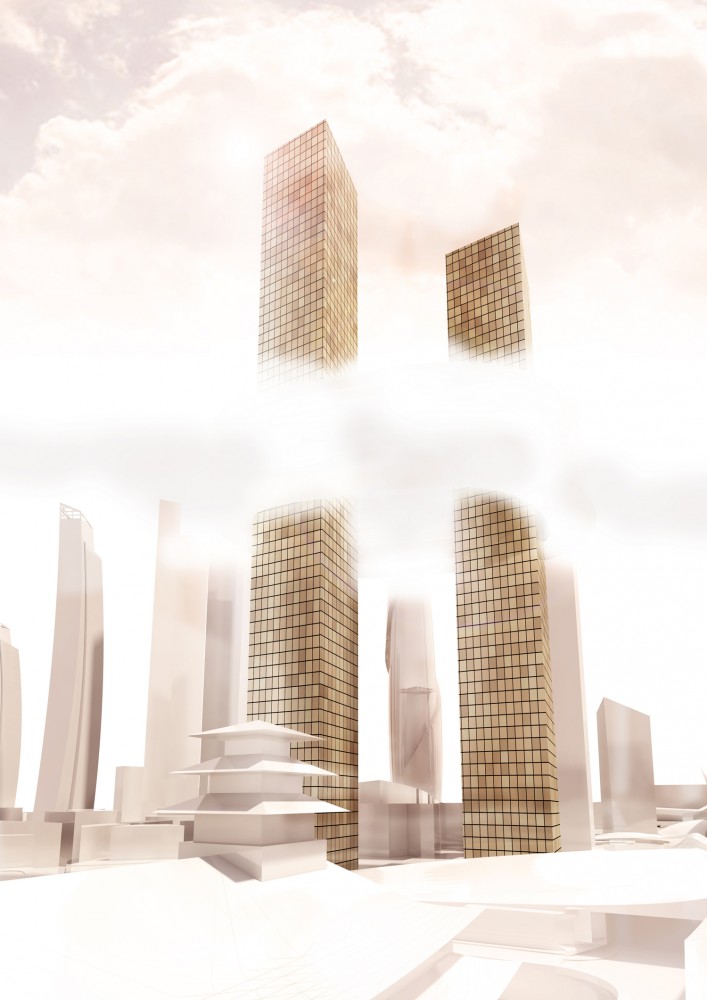 The Cloud: Two Connected Luxury Residential Towers / MVRDV