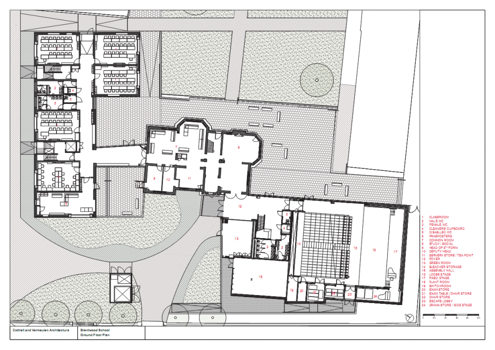 Brentwood School Study Centre and Auditorium / Cottrell & Vermeulen Architecture
