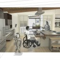 Wounded Warrior Home Project 008 Wounded Warrior Home Project 008 Kitchen with View of Patio - Courtesy of IDEO