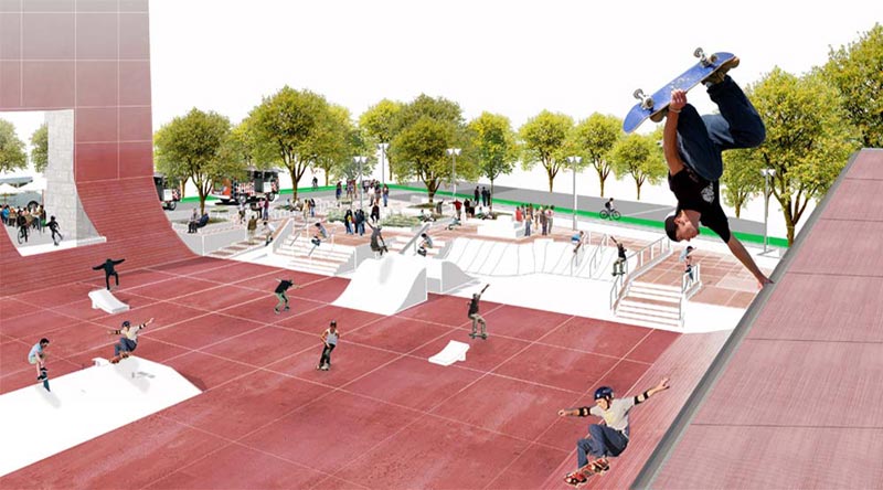 Coleman Oval Skate Park Proposal / Holm Architecture Office + VM Studio