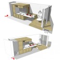 'Housing With a Mission' Project at the Hong Kong and Shenzhen Biennale on Architecture and Urbanism (7) table open condition