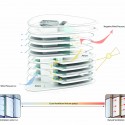 ‘Garden Ribbons’ - A City Hall and Urban Park (9) ‘Garden Ribbons’ - A City Hall and Urban Park (9) cross ventilation diagram