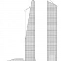 Al Hamra Firdous Tower 14 Al Hamra Firdous Tower 14 East and North Elevations © SOM
