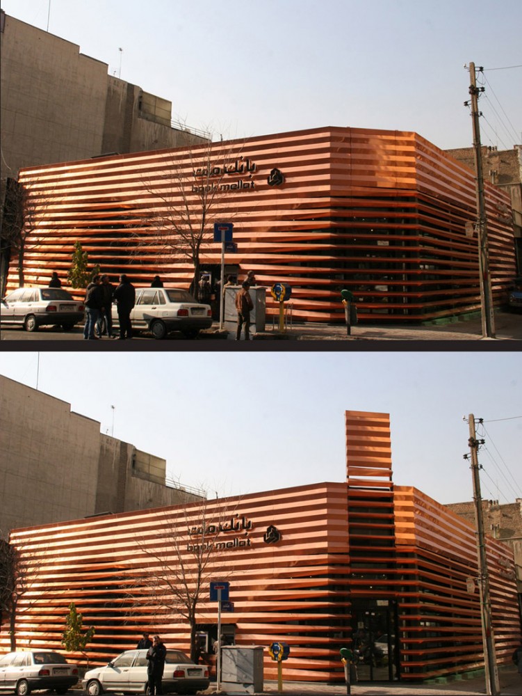 Corporate Facade for Mellat Bank Branches / Kamran Afshar Naderi, Habibeh Madjdabadi, Alireza Mashhadimirza