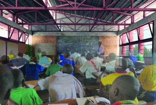 rendering - Classroom interior
