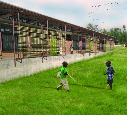rendering - exterior plaza elevation