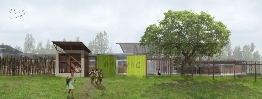 rendering - gate-campus entrance