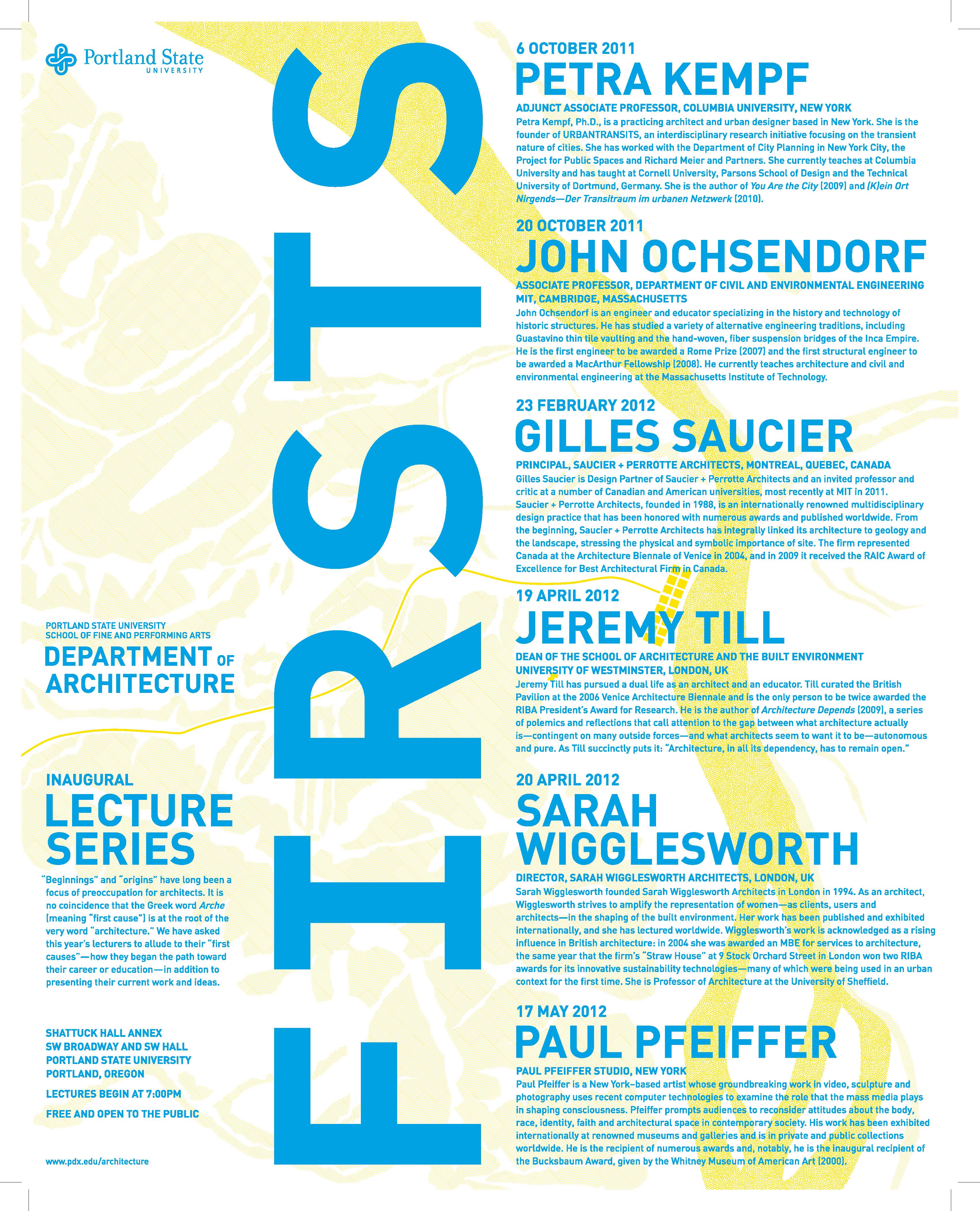 Courtesy of Portland State University, Department of Architecture