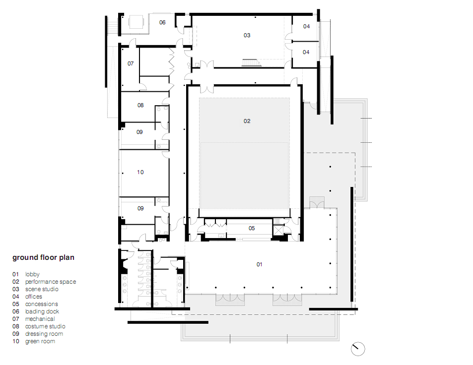 Lauren Kennedy and Alan Campbell Theatre / Pearce Brinkley Cease + Lee