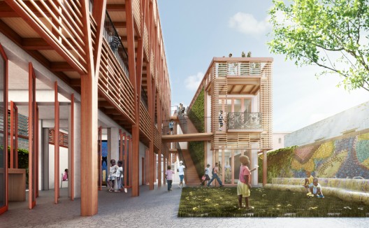 Project Haiti Courtyard - Credit - HOK