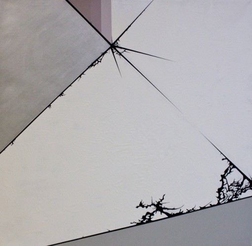 Julie Davidow's "archiTECTONIC" Paintings at Diana Lowenstein Gallery