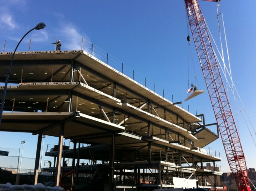 Campbell Sports Center Tops Out (4)