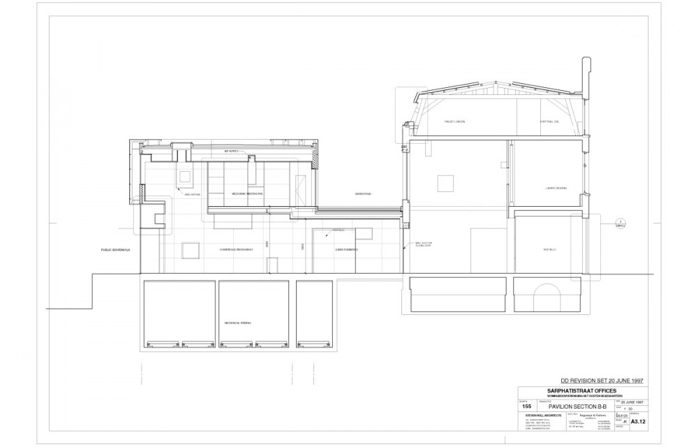 Flashback: Sarphatistraat Offices / Steven Holl Architects