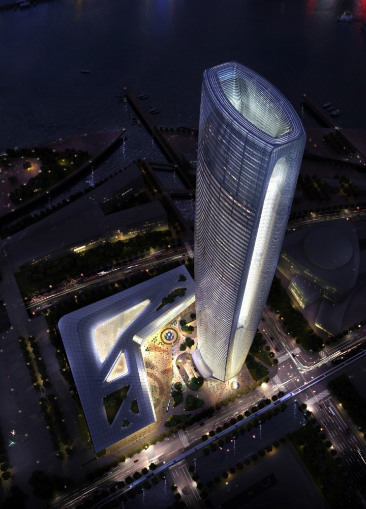 SOM Chicago wins competition to design the Wujiang Greenland Tower