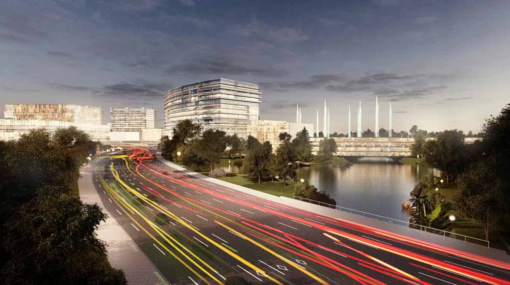Changsha Songya Hu Mixed-Use Project (1) Courtesy of Steinberg Architects