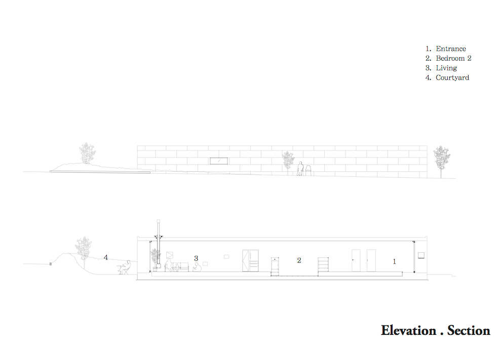 elevation and section elevation and section