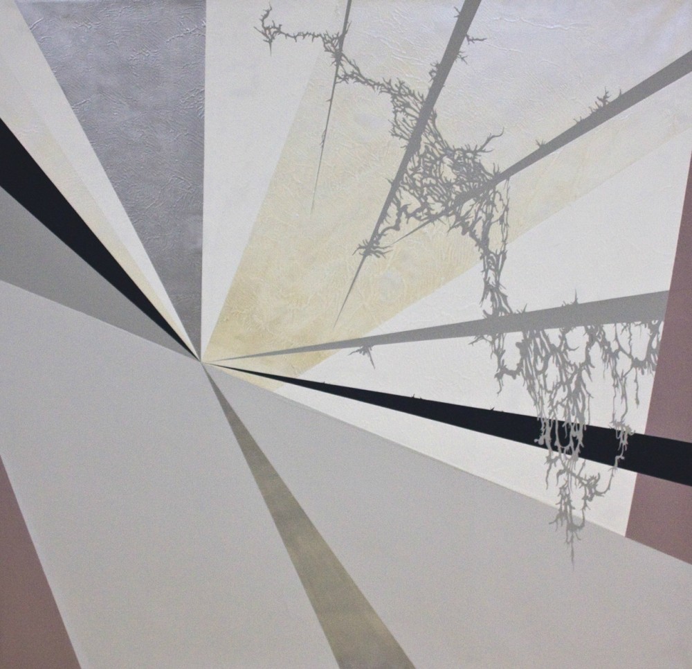 Julie Davidow’s “archiTECTONIC” Paintings at Diana Lowenstein Gallery