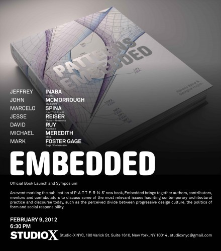 PATTERNS Book Launch: 'EMBEDDED'