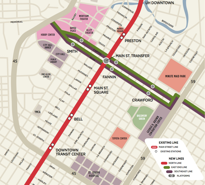 Downtown Houston Central Station Design Competition Shortlist