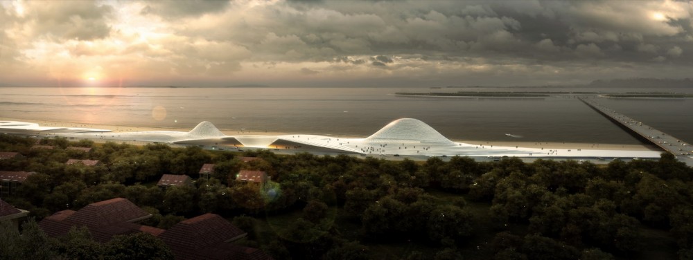 ‘Calling of the Sea’ – Exhibition Hall for Yantai Development Zone Blueprint / Origin Architect
