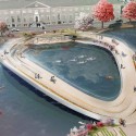 'The Rink' Pedestrian Bridge Proposal (1) 'The Rink' Pedestrian Bridge Proposal (1) Courtesy of Kamvari Architects