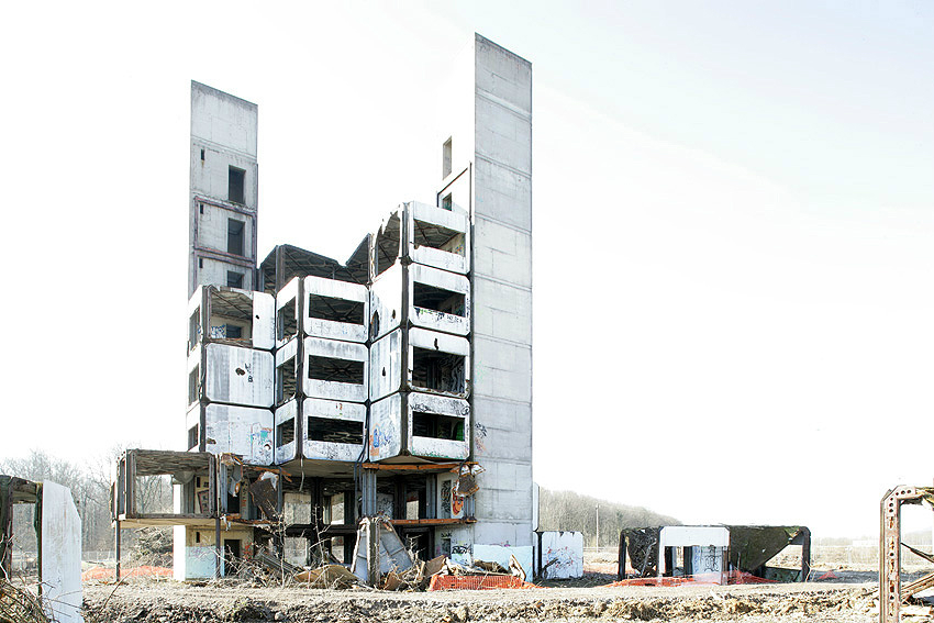 Claude Prouvé’s recently demolished Experimental Building of SIRH