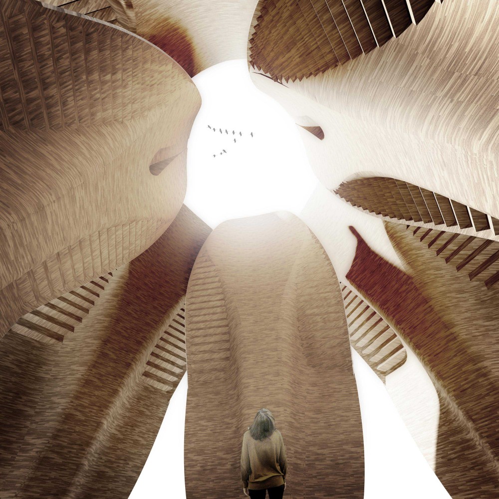 Amsterdam Iconic Pedestrian Bridge Proposal / Michael Labory & Bertrand Schippan