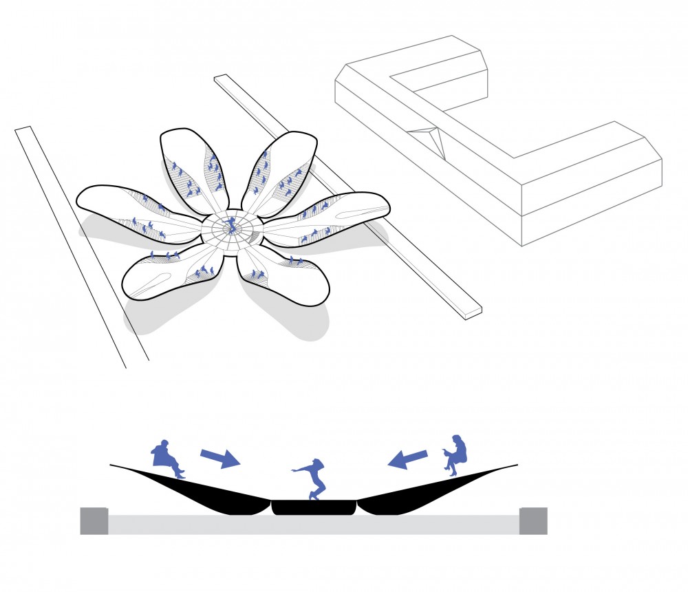 Amsterdam Iconic Pedestrian Bridge Proposal / Michael Labory & Bertrand Schippan