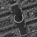 Amsterdam Iconic Pedestrian Bridge Proposal (6) Amsterdam Iconic Pedestrian Bridge Proposal (6) aerial view