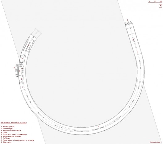 Amsterdam Iconic Pedestrian Bridge Proposal (7)