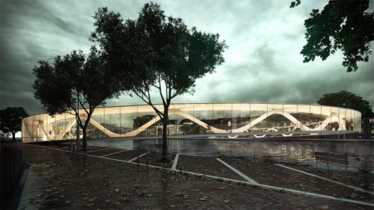 Amsterdam Iconic Pedestrian Bridge Proposal (2)