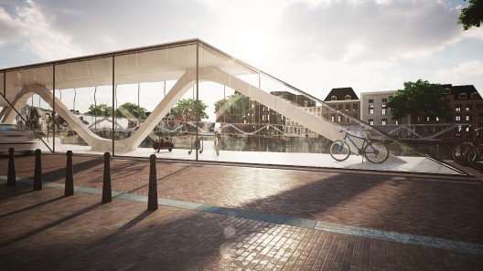 Amsterdam Iconic Pedestrian Bridge Proposal (4)