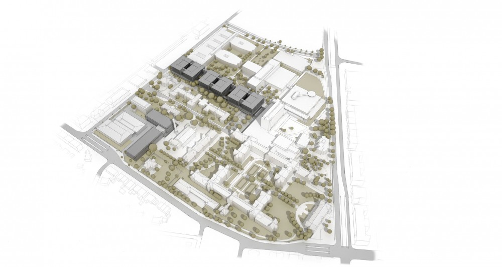New Buildings of the “Klinikum 2015” Plan for Karlsruhe Medical Centre / gmp Architekten